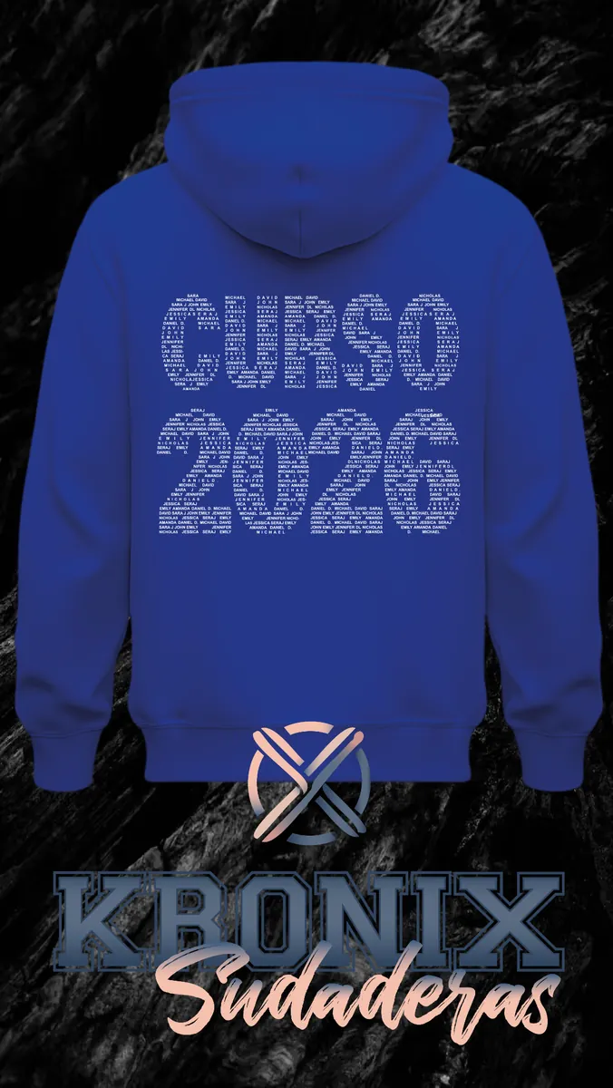 Sudadera personalizada con nombre y número