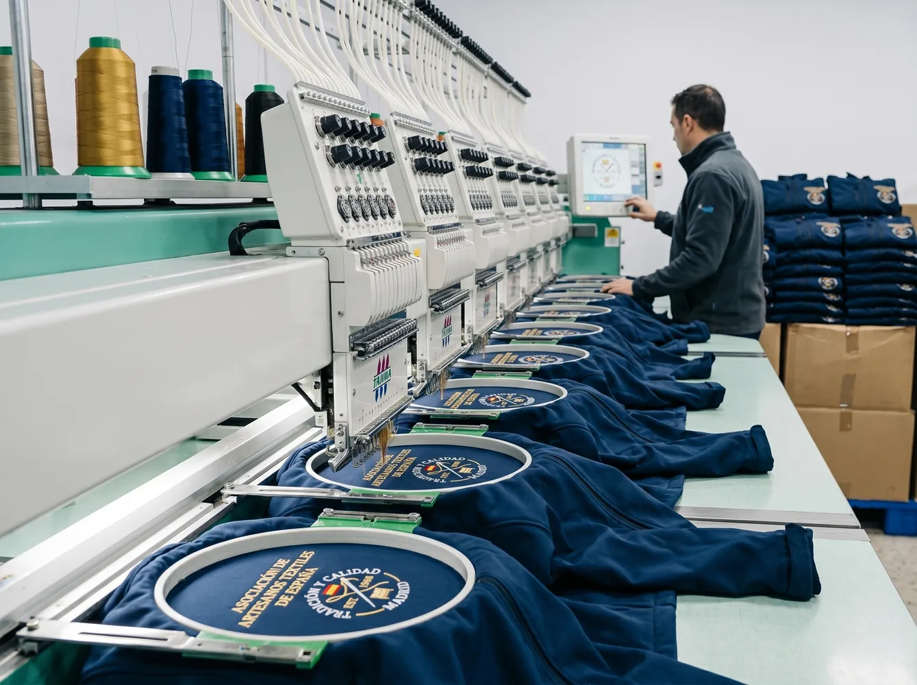 Producción profesional de sudaderas personalizadas